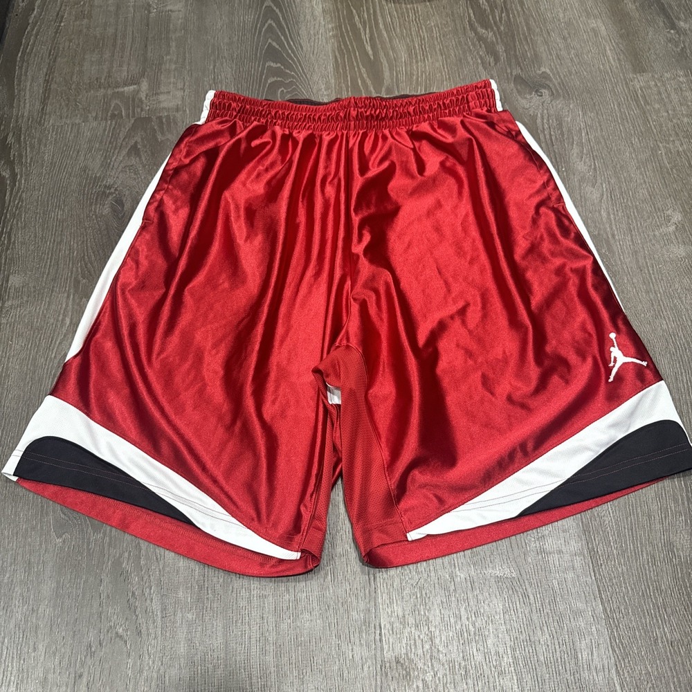 VTG Y2K Nike Air Jordan Dazzle Shorts Baggy Men 3XL Shiny Durasheen Jumpman EUC